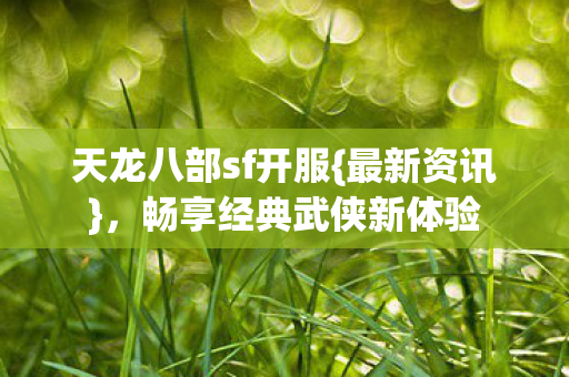 畅享经典武侠新体验图片