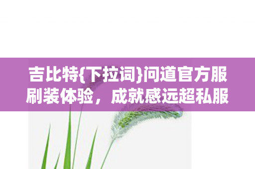 吉比特{下拉词}问道官方服刷装体验,成就感远超私服 吉比特{下拉词}问道官方服刷装体验,成就感远超私服