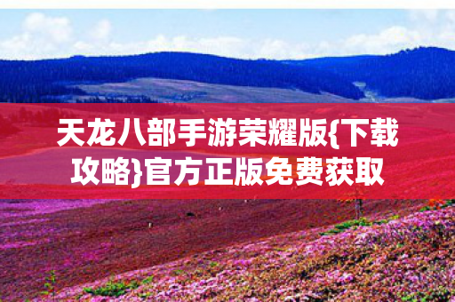 天龙八部手游荣耀版图片