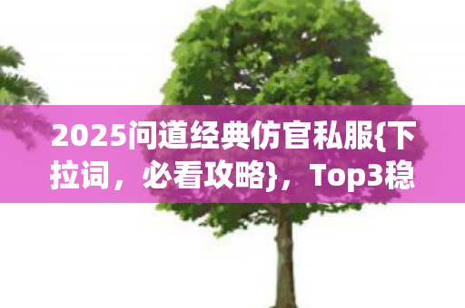 2025问道经典仿官私服{下拉词，必看攻略}，Top3稳服避坑实测