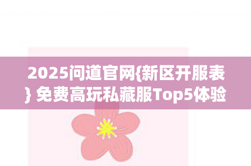 免费高玩私藏服Top5体验图片