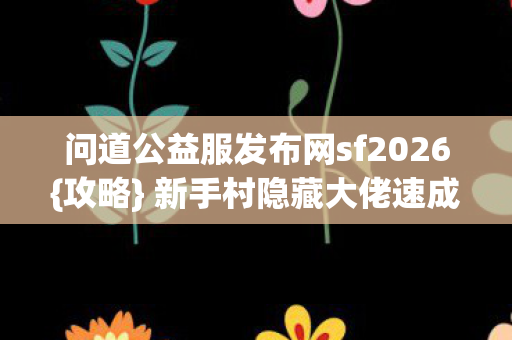 问道公益服发布网sf2026图片