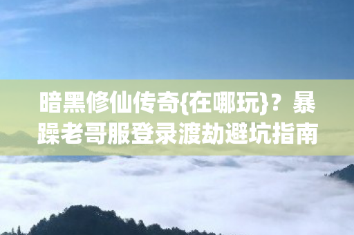 暴躁老哥服登录渡劫避坑指南图片