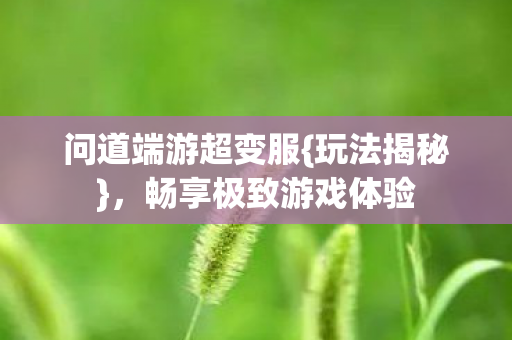 畅享极致游戏体验图片