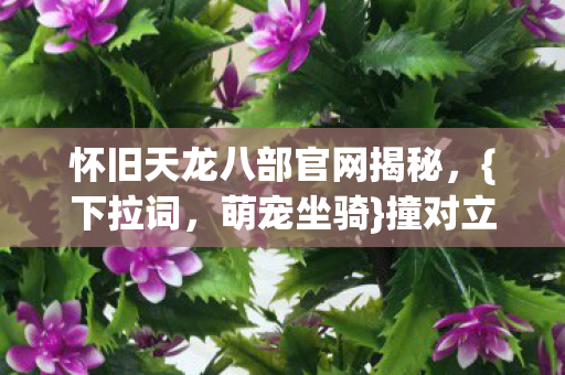 怀旧天龙八部官网揭秘图片