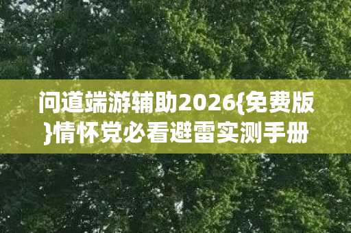 情怀党必看避雷实测手册图片