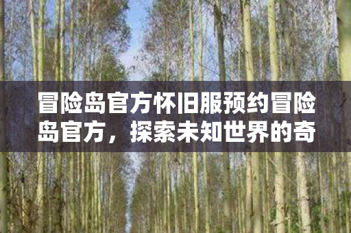 冒险岛官方怀旧服预约冒险岛官方，探索未知世界的奇妙之旅，冒险岛官方怀旧服预约开启，探索未知世界的奇妙之旅