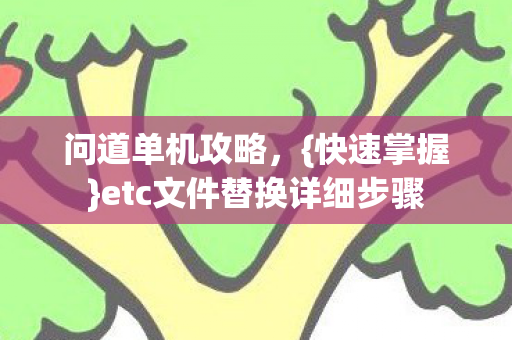问道单机攻略，{快速掌握}etc文件替换详细步骤