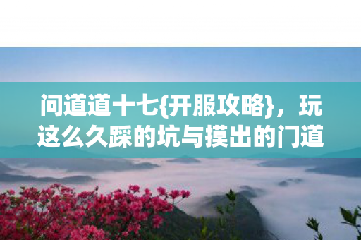 玩这么久踩的坑与摸出的门道图片