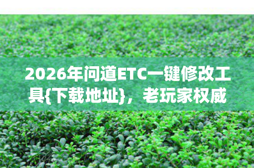 2026年问道ETC一键修改工具图片