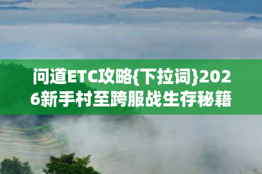 2026新手村至跨服战生存秘籍图片