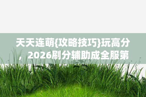 天天连萌{攻略技巧}玩高分,2026刷分辅助成全服第一 天天连萌{攻略技巧}玩高分,2026刷分辅助成全服第一