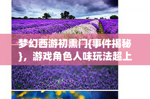 梦幻西游初熏门{事件揭秘}，游戏角色人味玩法超上头