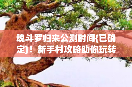 魂斗罗归来公测时间{已确定}！新手村攻略助你玩转隐藏玩法