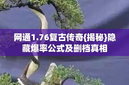 网通1.76复古传奇{揭秘}隐藏爆率公式及删档真相