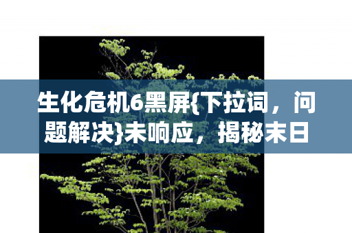 生化危机6黑屏{下拉词，问题解决}未响应，揭秘末日狂欢背后真相