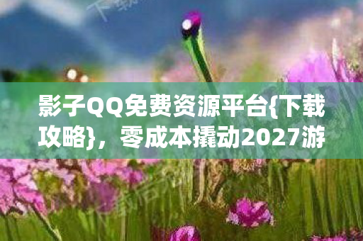 影子QQ免费资源平台{下载攻略},零成本撬动2027游戏产业 影子QQ免费资源平台{下载攻略},零成本撬动2027游戏产业
