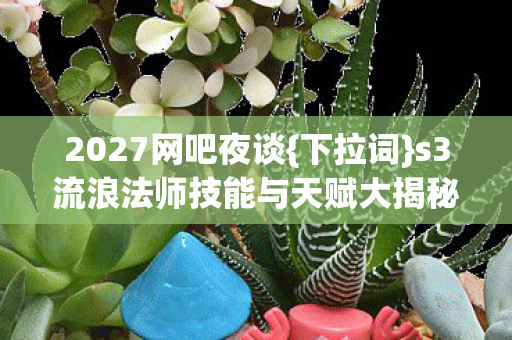 2027网吧夜谈{下拉词}s3流浪法师技能与天赋大揭秘