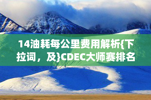 14油耗每公里费用解析{下拉词，及}CDEC大师赛排名平台选择