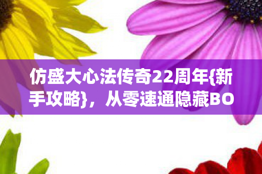 仿盛大心法传奇22周年图片