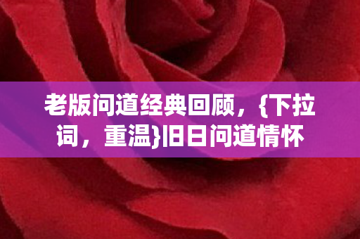 老版问道经典回顾图片