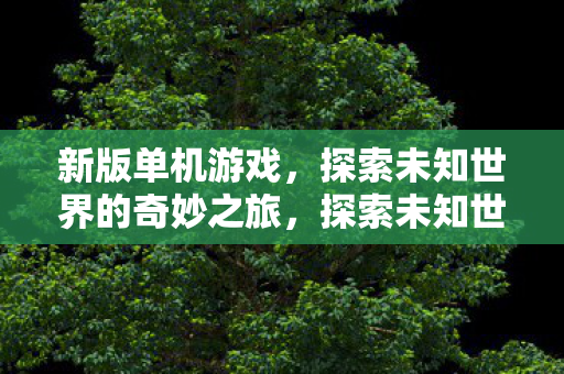 新版单机游戏,探索未知世界的奇妙之旅,探索未知世界的奇妙之旅,新版单机游戏登场 新版单机游戏,探索未知世界的奇妙之旅,探索未知世界的奇妙之旅,新版单机游戏登场