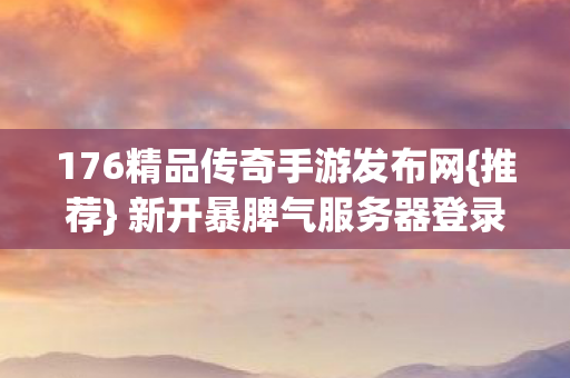 176精品传奇手游发布网图片