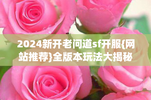 2024新开老问道sf开服{网站推荐}全版本玩法大揭秘