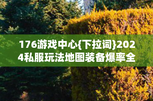 2024私服玩法地图装备爆率全攻略图片
