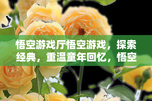 悟空游戏厅悟空游戏，探索经典，重温童年回忆，悟空游戏厅，探索经典游戏，重温童年回忆