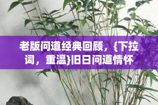 老版问道经典回顾图片