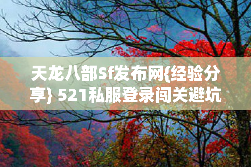 521私服登录闯关避坑指南图片