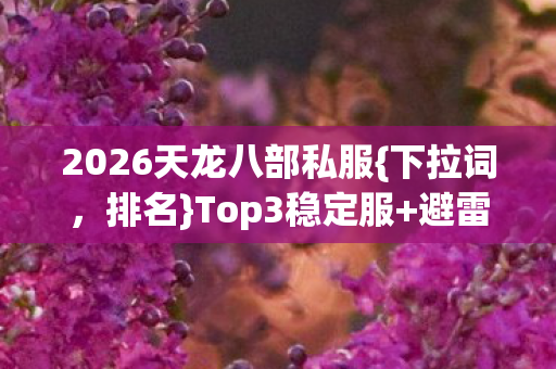 2026天龙八部私服图片