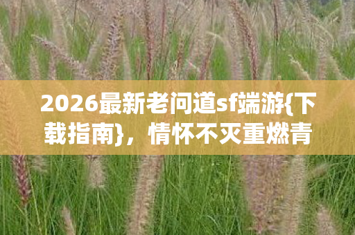 2026最新老问道sf端游{下载指南},情怀不灭重燃青春 2026最新老问道sf端游{下载指南},情怀不灭重燃青春