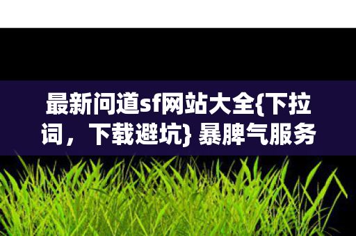 最新问道sf网站大全{下拉词，下载避坑} 暴脾气服务器攻略