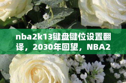 NBA2K13键盘设置竟藏着十年未解的震撼密码图片