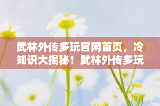 武林外传多玩官网首页，冷知识大揭秘！武林外传多玩颠覆设定，让你目瞪口呆！