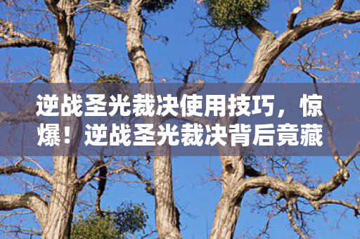 逆战圣光裁决背后竟藏着3个颠覆认知的神秘设计图片