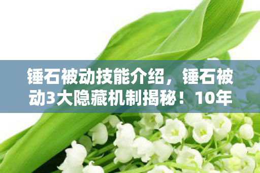 锤石被动技能介绍,锤石被动3大隐藏机制揭秘!10年老玩家心得+避坑指南 锤石被动技能介绍,锤石被动3大隐藏机制揭秘!10年老玩家心得+避坑指南
