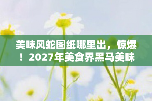 美味风蛇图纸哪里出，惊爆！2027年美食界黑马美味风蛇竟让99%人吃后疯狂上头？