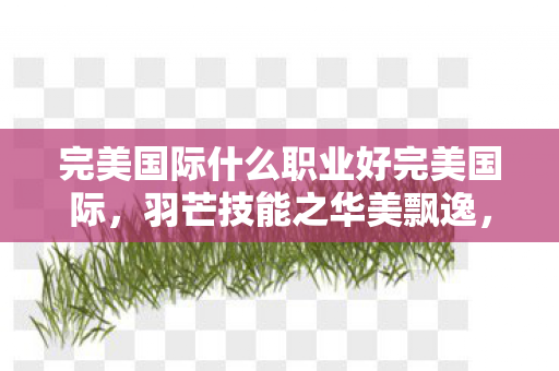 完美国际什么职业好完美国际,羽芒技能之华美飘逸,羽芒,完美国际中的华美飘逸之选 完美国际什么职业好完美国际,羽芒技能之华美飘逸,羽芒,完美国际中的华美飘逸之选