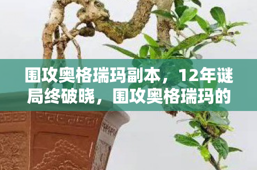 围攻奥格瑞玛副本，12年谜局终破晓，围攻奥格瑞玛的泪目史诗