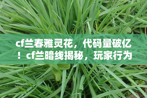 玩家行为触发头皮发麻的数字叛乱图片