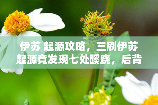 伊苏 起源攻略,三刷伊苏起源竟发现七处蹊跷,后背发凉,原来我才是小丑! 伊苏 起源攻略,三刷伊苏起源竟发现七处蹊跷,后背发凉,原来我才是小丑!