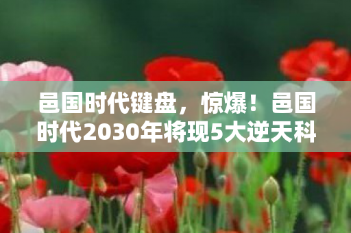 邑国时代2030年将现5大逆天科技图片