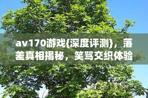 av170游戏{深度评测}，落差真相揭秘，笑骂交织体验