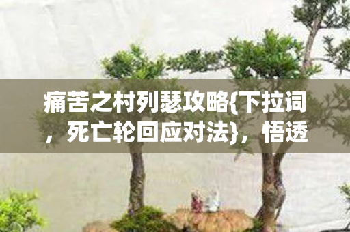 痛苦之村列瑟攻略{下拉词，死亡轮回应对法}，悟透生存法则