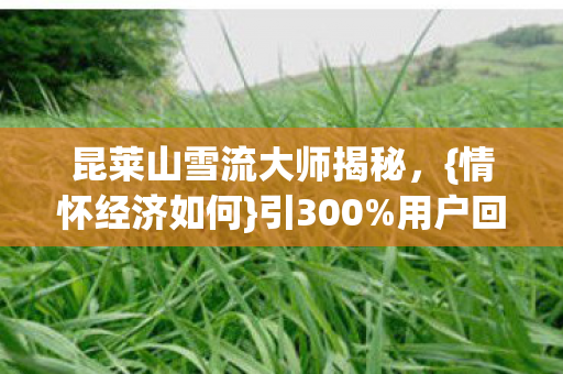 昆莱山雪流大师揭秘,{情怀经济如何}引300%用户回流? 昆莱山雪流大师揭秘,{情怀经济如何}引300%用户回流?