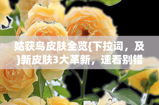 姑获鸟皮肤全览图片