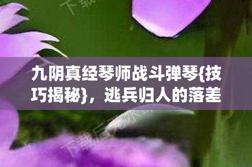 九阴真经琴师战斗弹琴图片